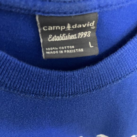 Orlando Magic Vintage T Shirt 1990s Large Blue Camp David Est. 1989 Shaq VGCond - Picture 4 of 8